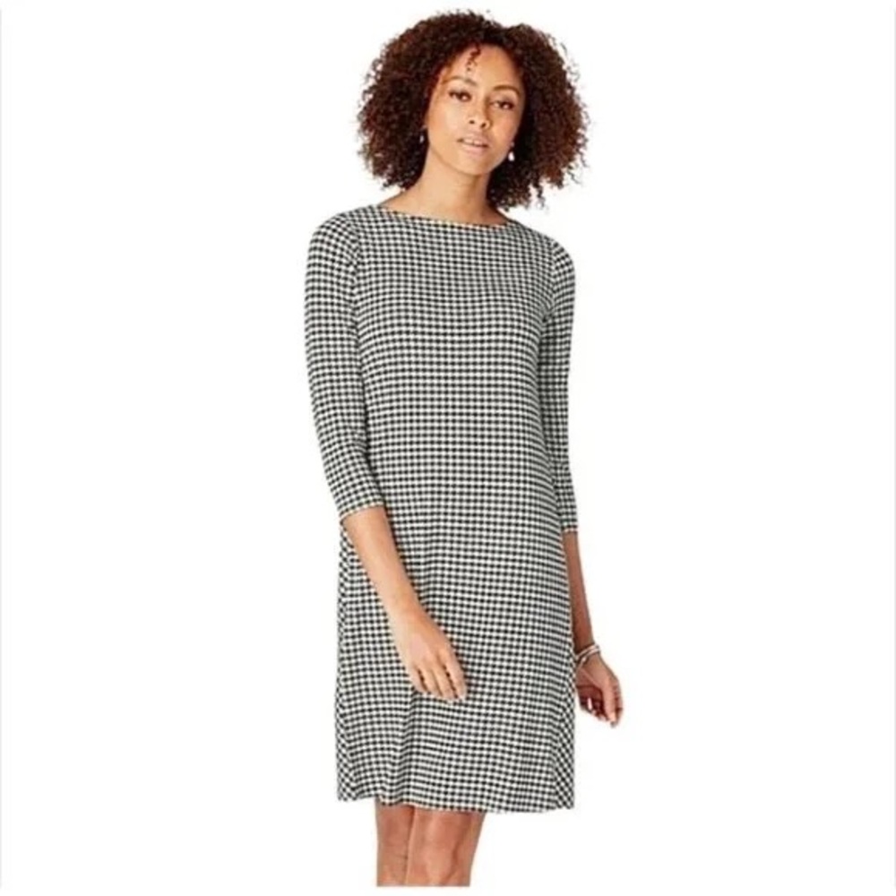 J. Jill Black and White houndstooth Dress